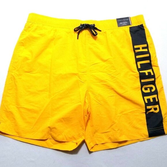 Tommy Hilfiger Men's Board Shorts Drawstring Swimwear Logo Big Size - Picture 2 of 8